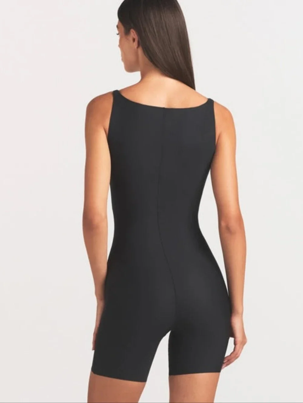 SKIMS BODY CORE SCULPT BACK SMOOTHING OPEN BUST MID THIGH BODYSUIT L
